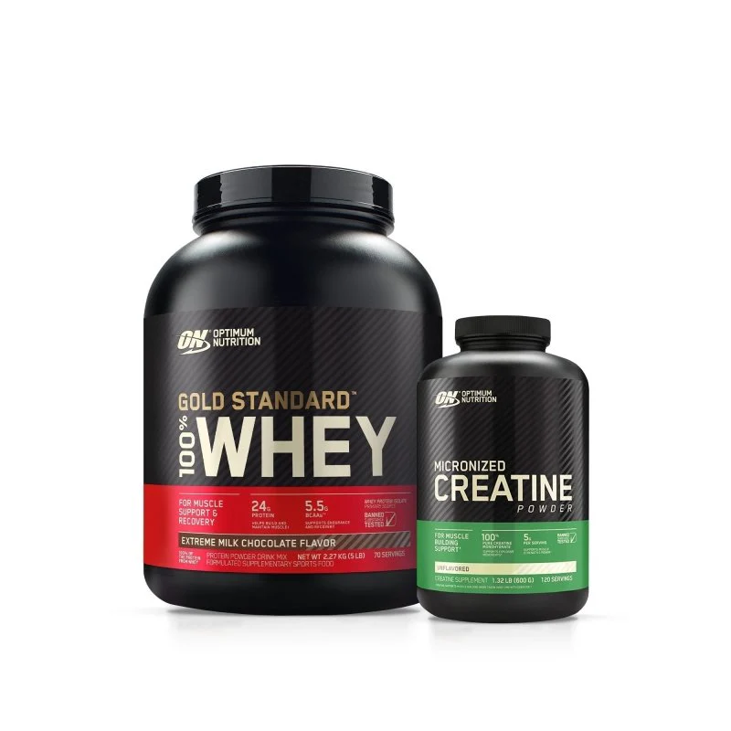 Optimum Nutrition Gold Standard Whey 5LB + Creatine 600g - Image 3