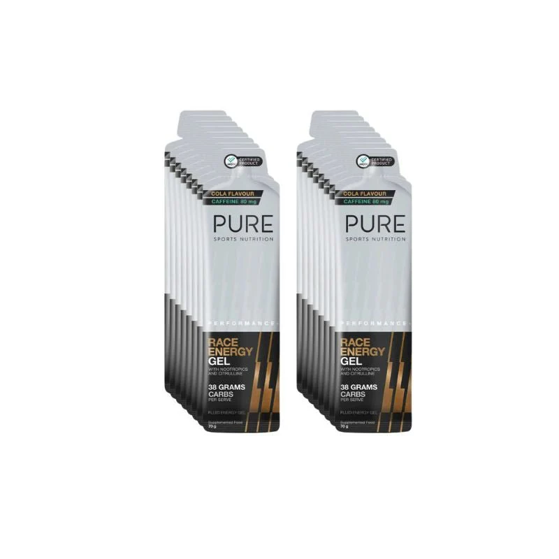 Pure Performance Race Energy Gel 70g + Caffeine - Image 6