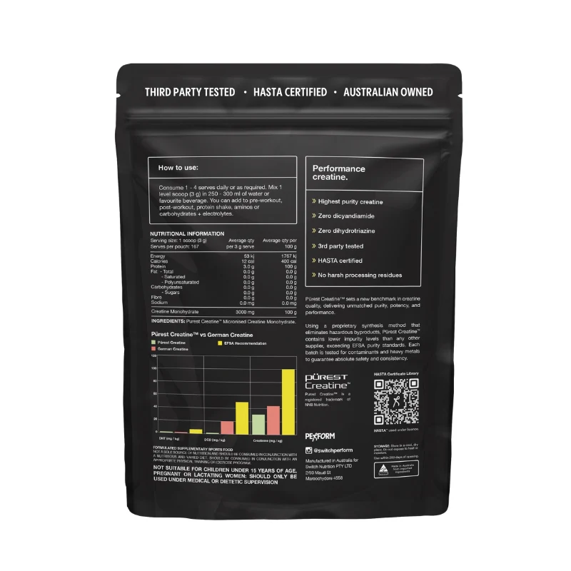 Switch Nutrition HASTA Creatine Purest Creatine Monohydrate - Image 2