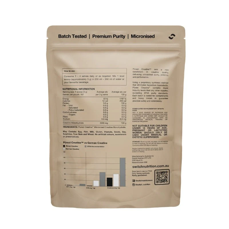 Switch Nutrition Purest Creatine Monohydrate - Image 2