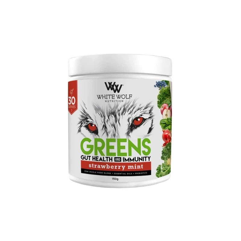 White Wolf Greens + Gut Health Immunity 150g Clearance - Image 2