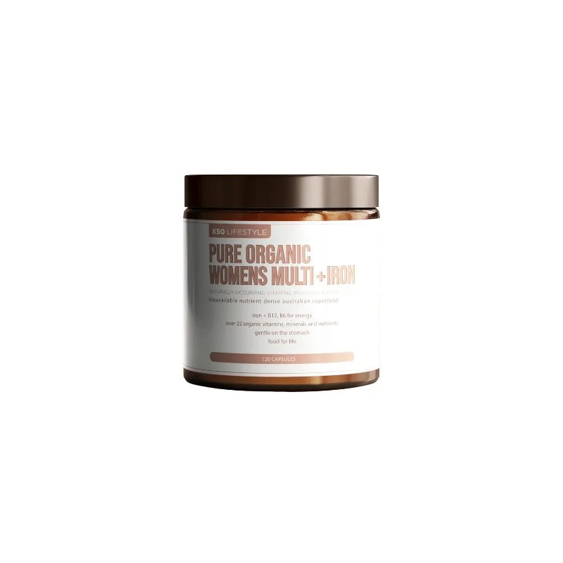 X50 Pure Organic Womens Multi + Iron